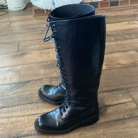 Charles David Lace Up Boots - Picture 4 of 10